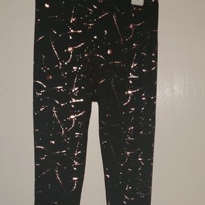 Pink Sparkle kids leggings new 14/16